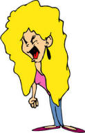 woman shouting